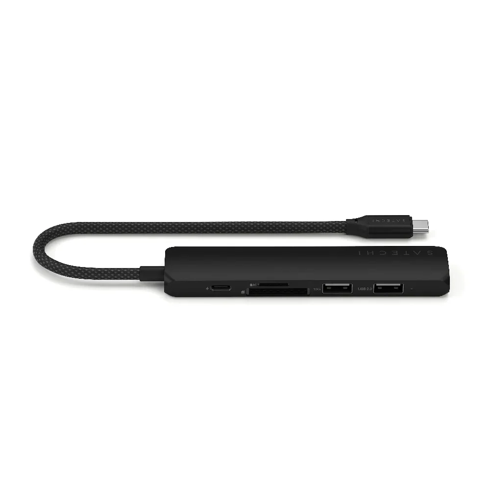 Adaptador Multipuerto Satechi Slim 6 en 1 USB-C - Negro - Image 2