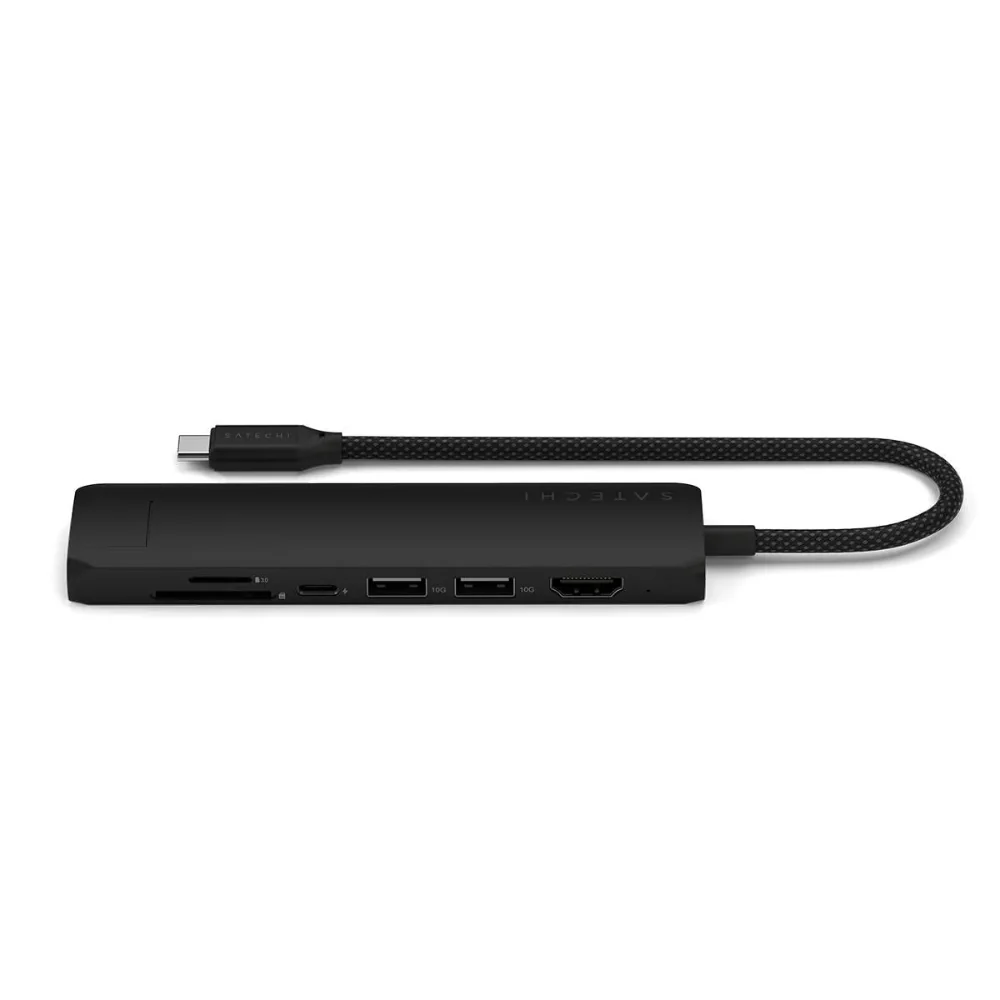 Adaptador Slim Satechi USB-C Ethernet HDMI 2 USB-A - Negro - Image 7