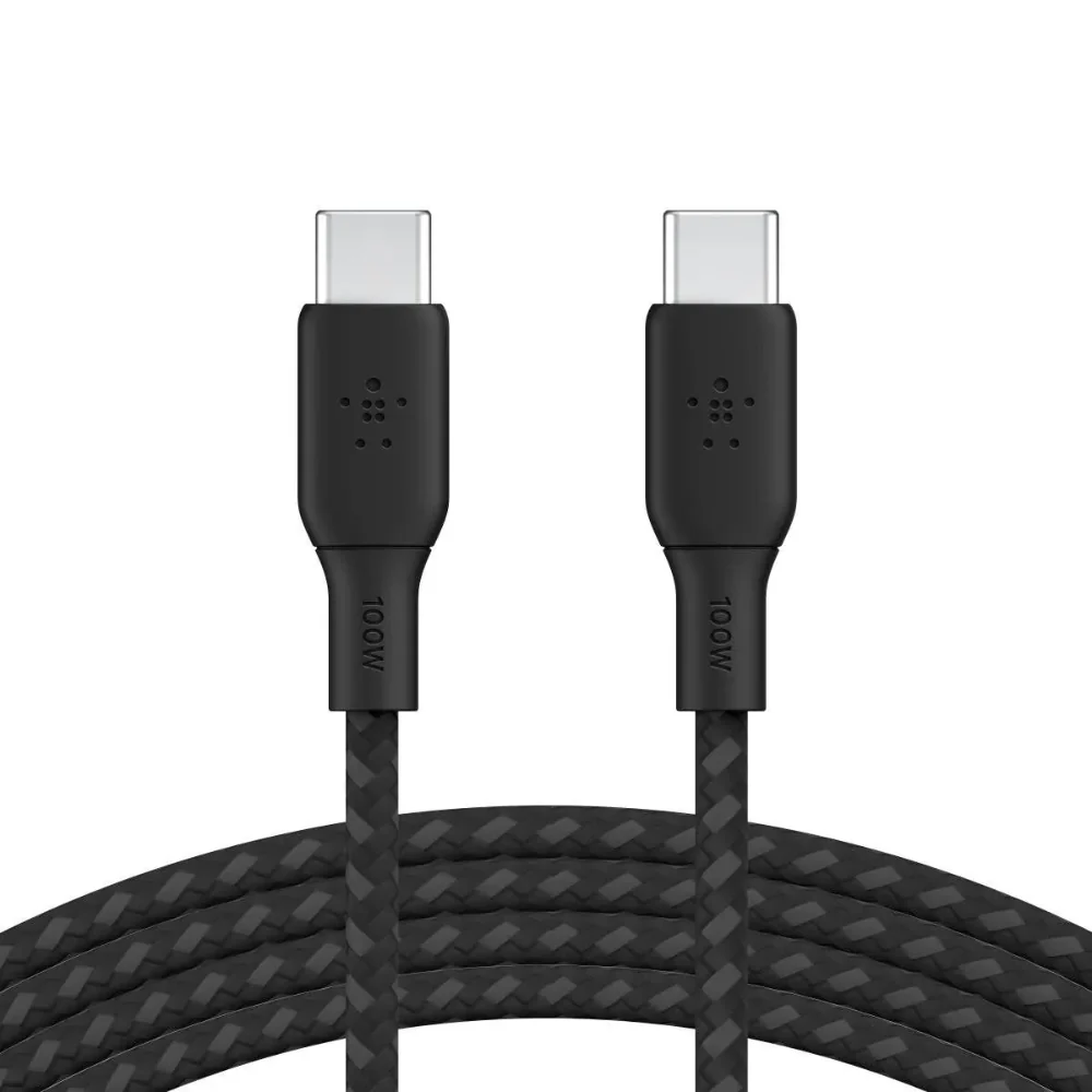 Cable Belkin BoostCharge USB-C a USB-C 100W de 2m - Negro