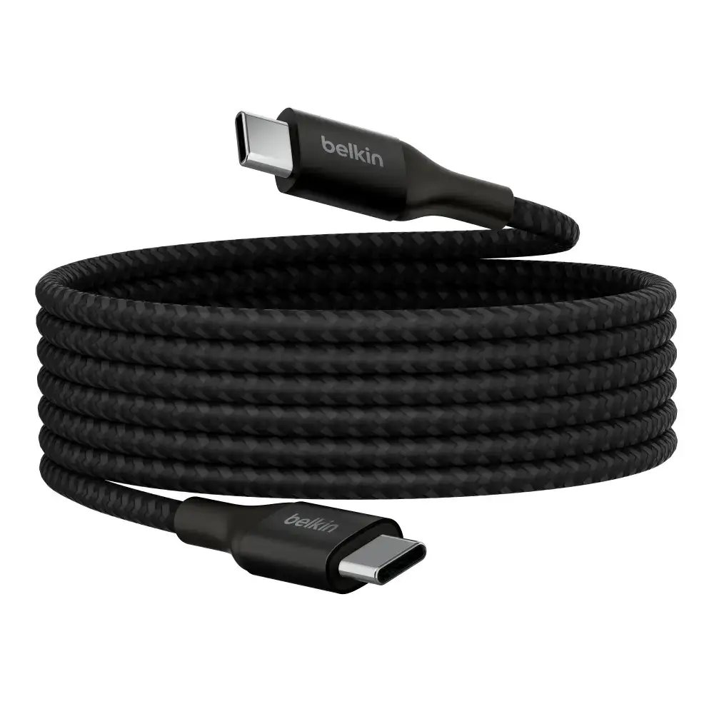 Cable de Carga Trenzado Belkin USB-C a USB-C 240Wde 2m - Negro - Image 5