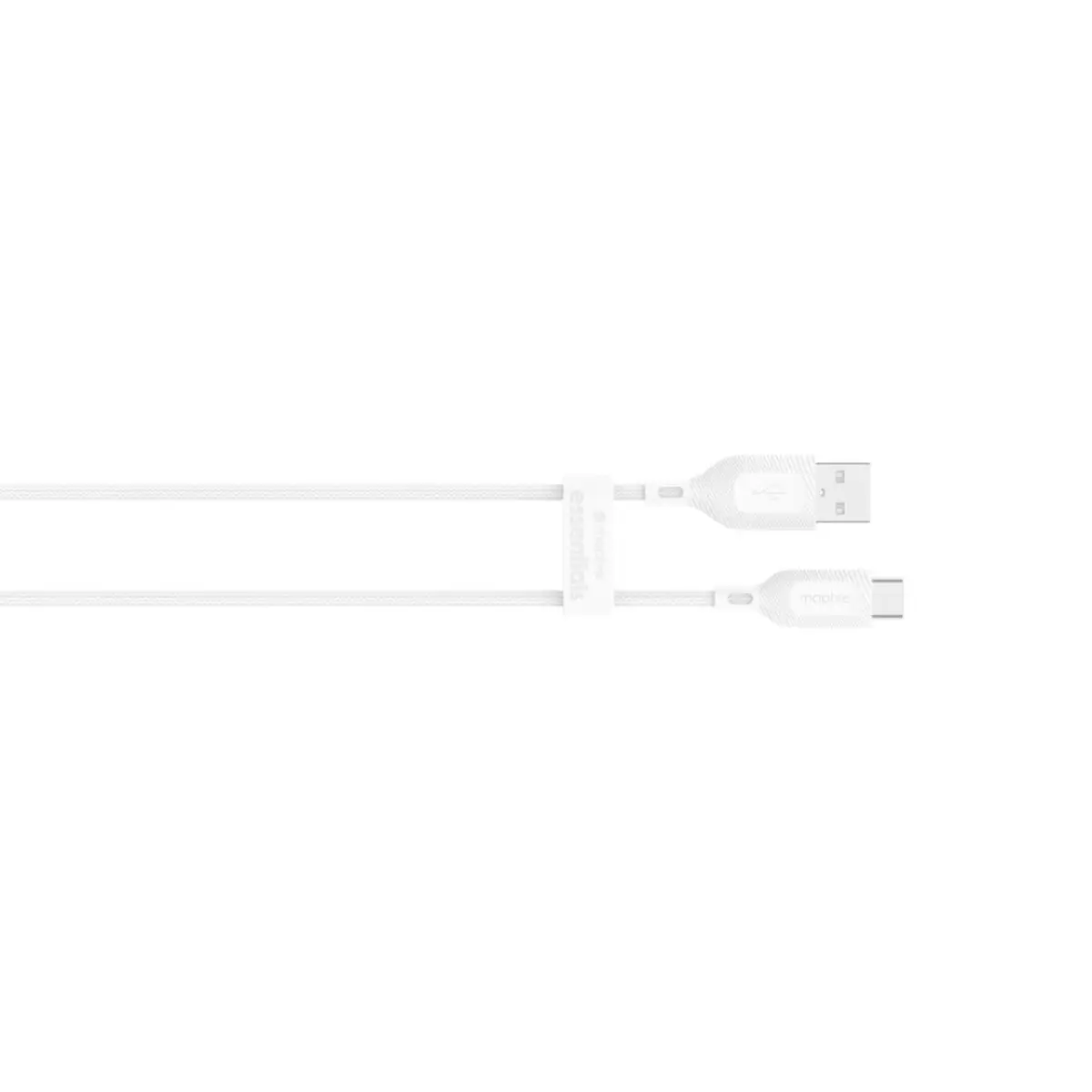 Cable Mophie Essential trenzado USB-A a USB-C 15w 1m - Blanco - Image 3