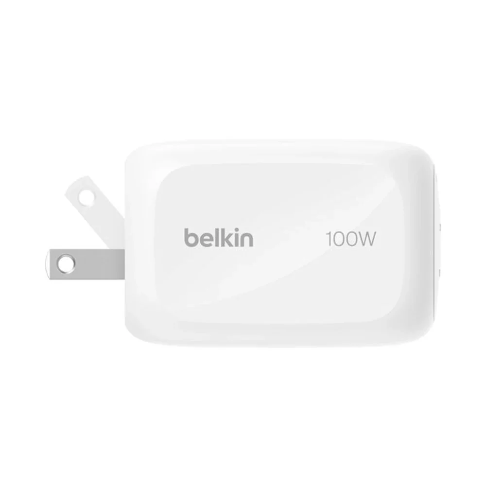 Cargador Belkin GaN de 3 Puertos (2 USB-C/1 USB-A) 100W - Blanco - Image 3