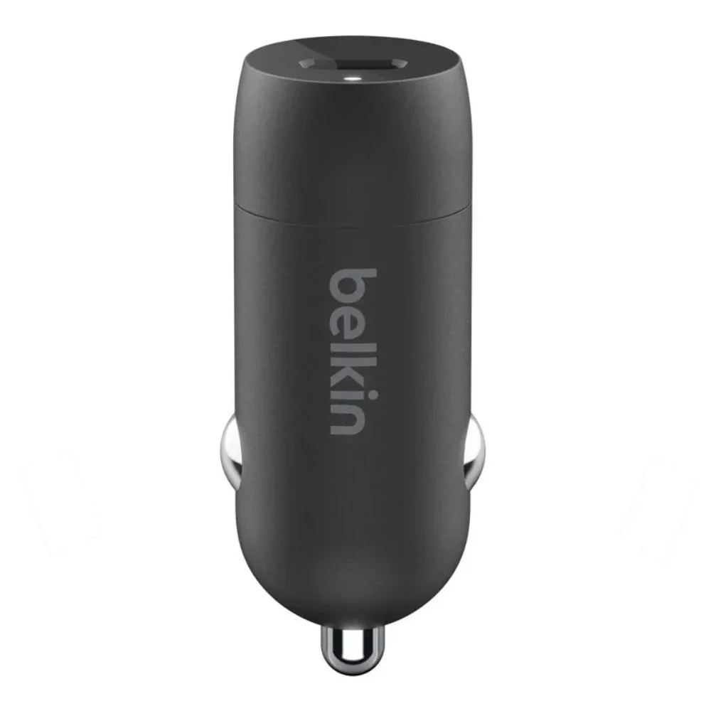 Cargador Carro Belkin USB-C a Lightning + Puerto USB-A 20W - Negro - Image 3