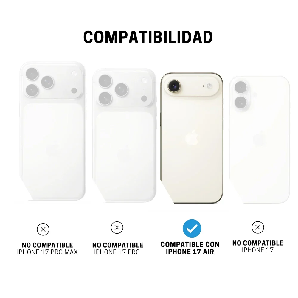 Case ItSkins Hybrid R Vapor con MagSafe para iPhone 17 Air - Humo - Image 5