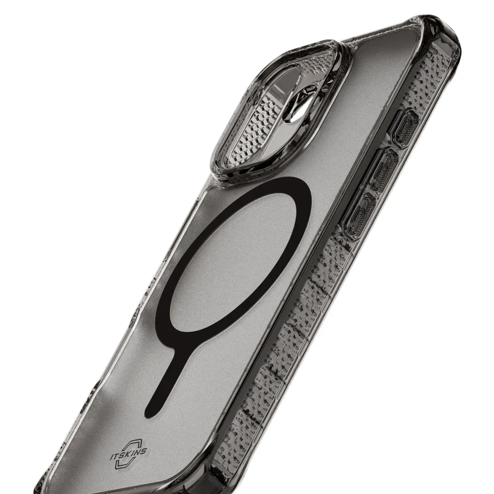 Case ItSkins Hybrid R Vapor con MagSafe para iPhone 17 - Humo - Image 3
