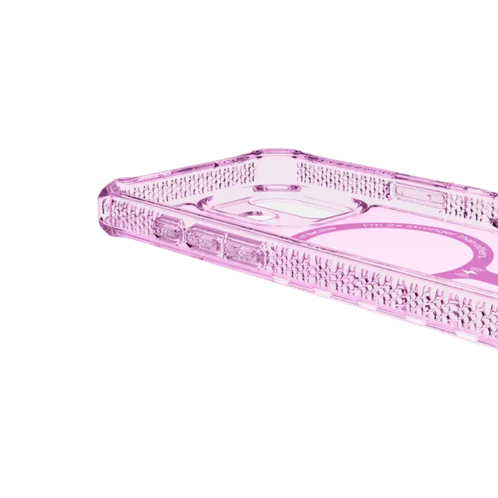 Case ItSkins Hybrid R Vapor con MagSafe para iPhone 17 - Rosado - Image 4