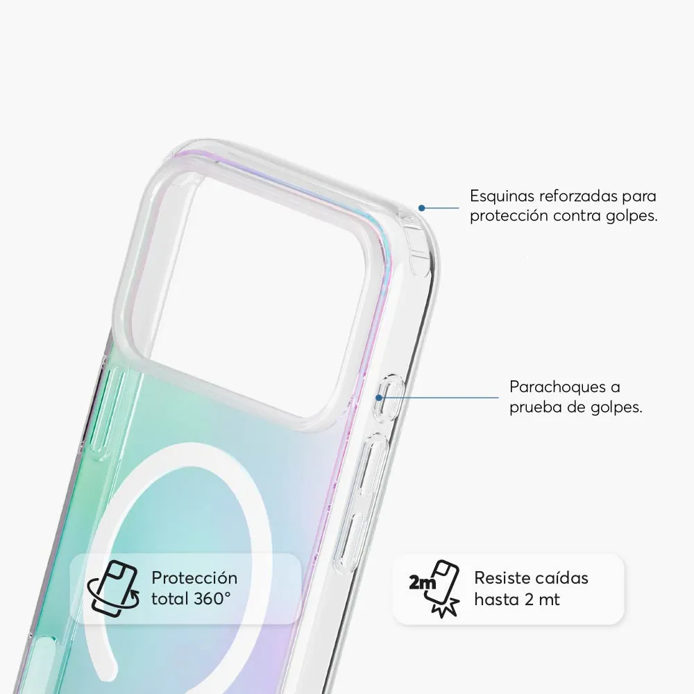 Case NCO SafeCase Clear con MagSafe para iPhone 17 - Arcoiris - Image 14