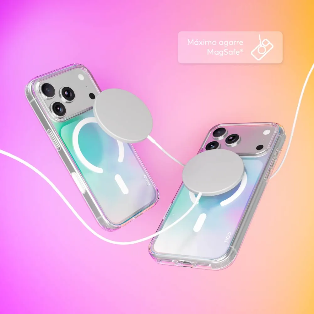 Case NCO SafeCase Clear con MagSafe para iPhone 17 - Arcoiris - Image 17