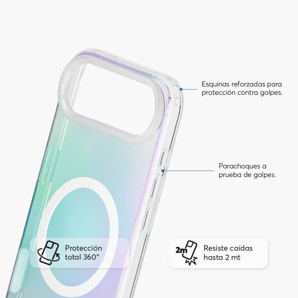Case NCO SafeCase Clear con MagSafe para iPhone 17 - Arcoiris - Image 20