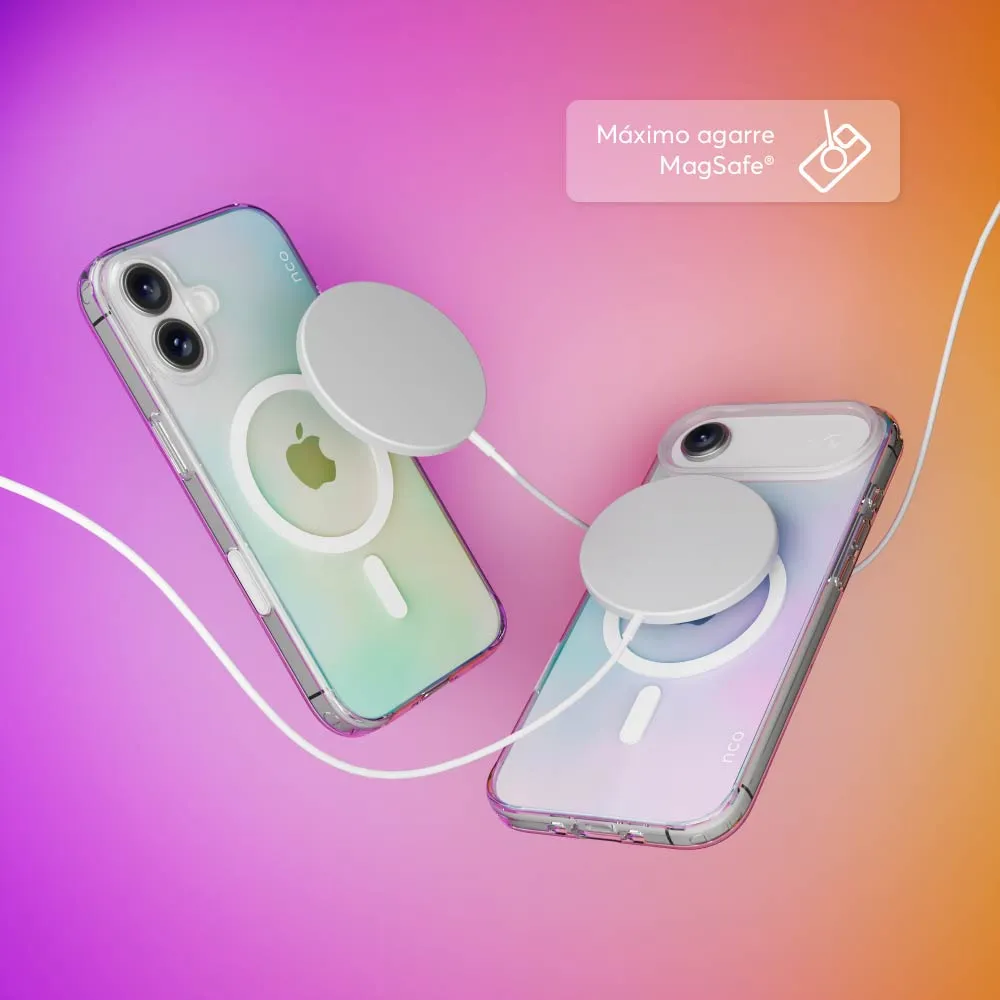 Case NCO SafeCase Clear con MagSafe para iPhone 17 - Arcoiris - Image 5