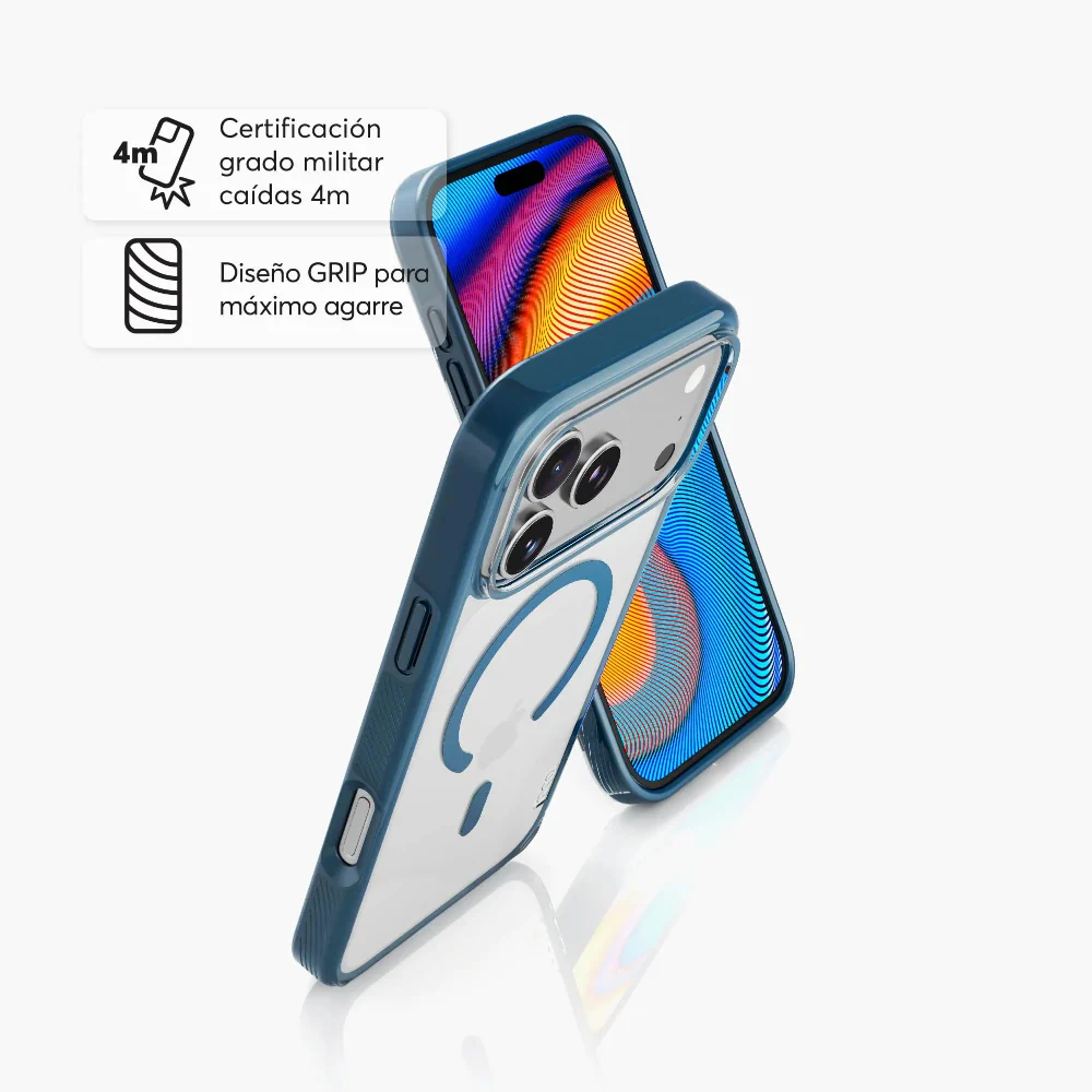 Case NCO SafeCase Force Azul para iPhone 17 Series Compatible con MagSafe - Image 3