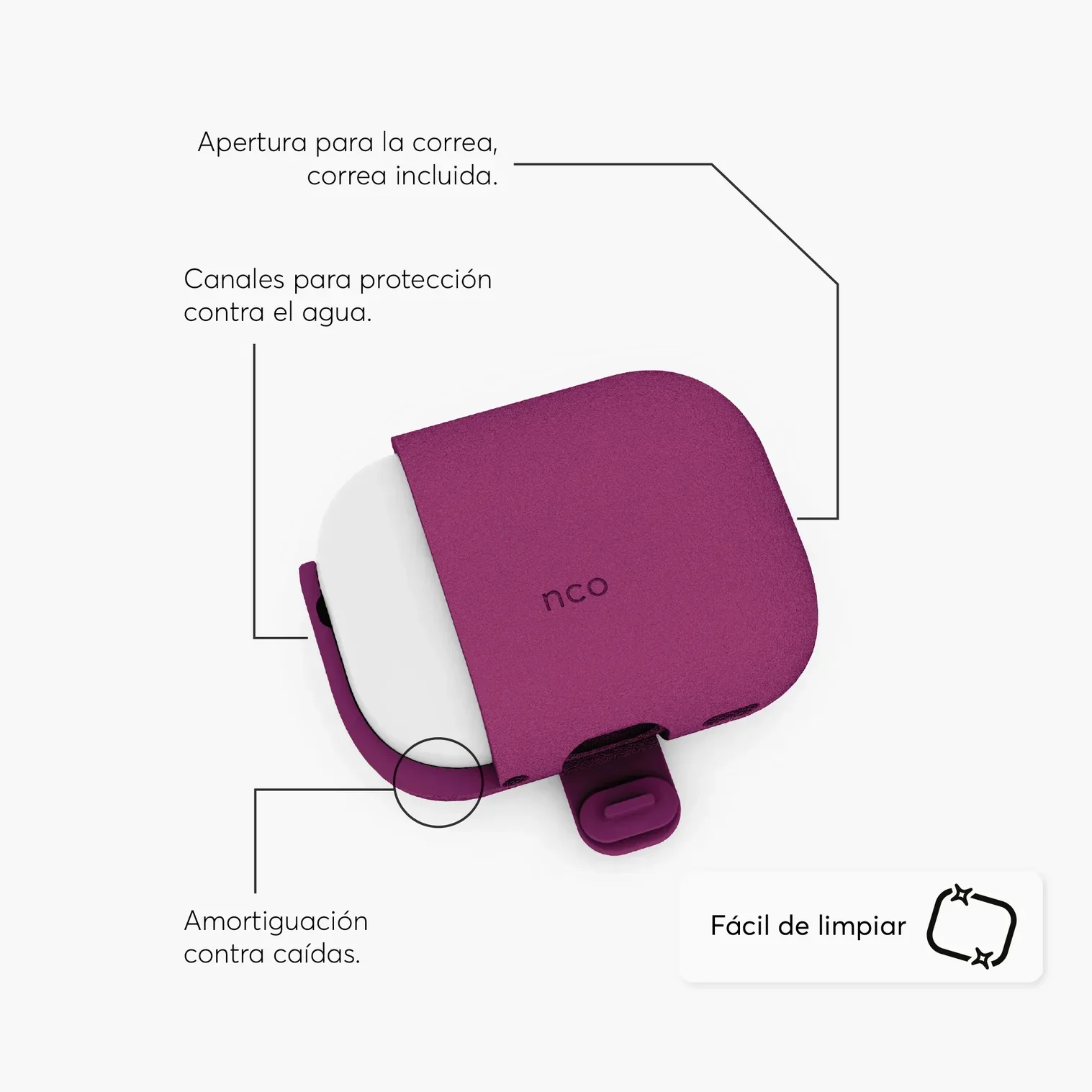 Case SiliconeGuard NCO para AirPods Pro 3ra gen - Image 13