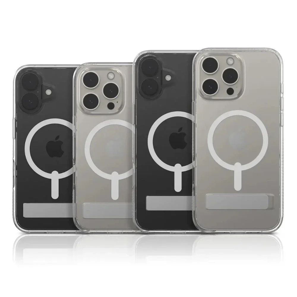 Case Zagg Kickstand Crystal Palace Snap con Magsafe para iPhone 16 Pro Max - Transparente - Image 5