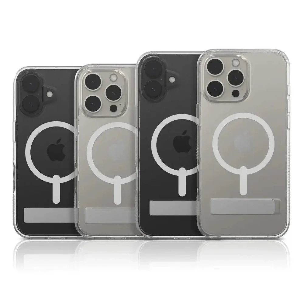 Case Zagg Kickstand Crystal Palace Snap Magsafe para iPhone 16 Pro - Transparente - Image 4