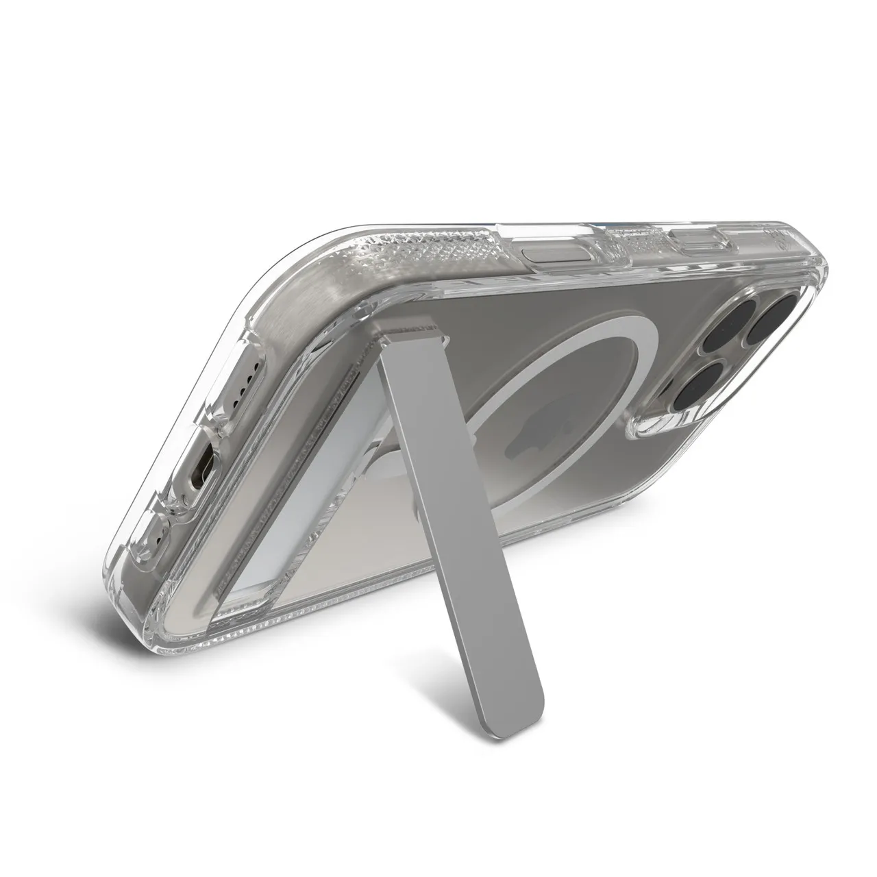 Case Zagg Kickstand Crystal Palace Snap Magsafe para iPhone 16 Pro - Transparente - Image 6