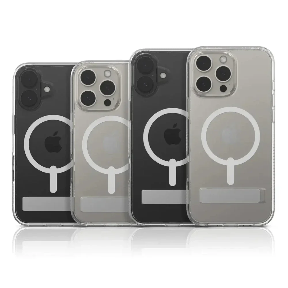 Case Zagg Kickstand Crystal Palace Snap Magsafe para iPhone 16 - Transparente - Image 4