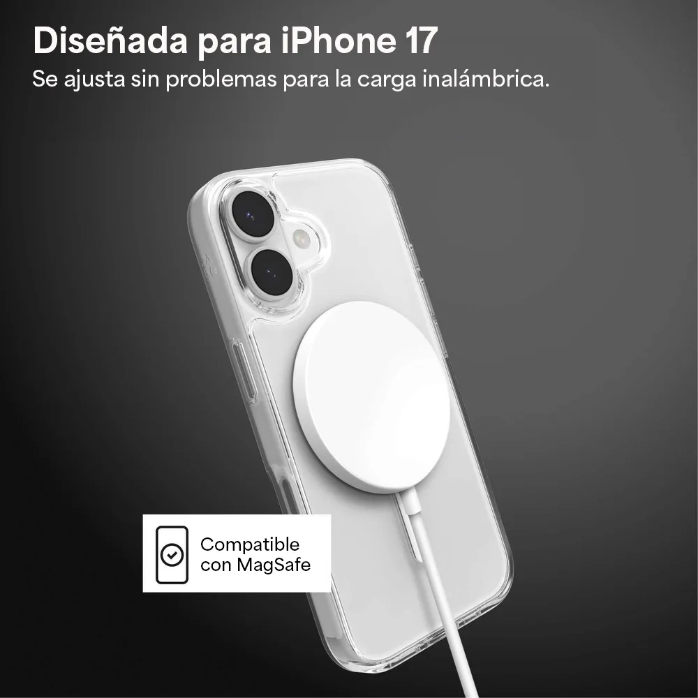 Case Zagg Crystal Palace Snap Magsafe para iPhone 17 - Transparente - Image 5