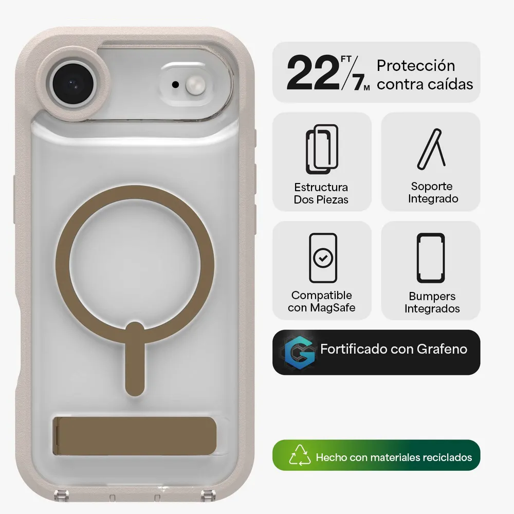 Case ZAGG Rainier con MagSafe KS para iPhone Air - Arena - Image 2
