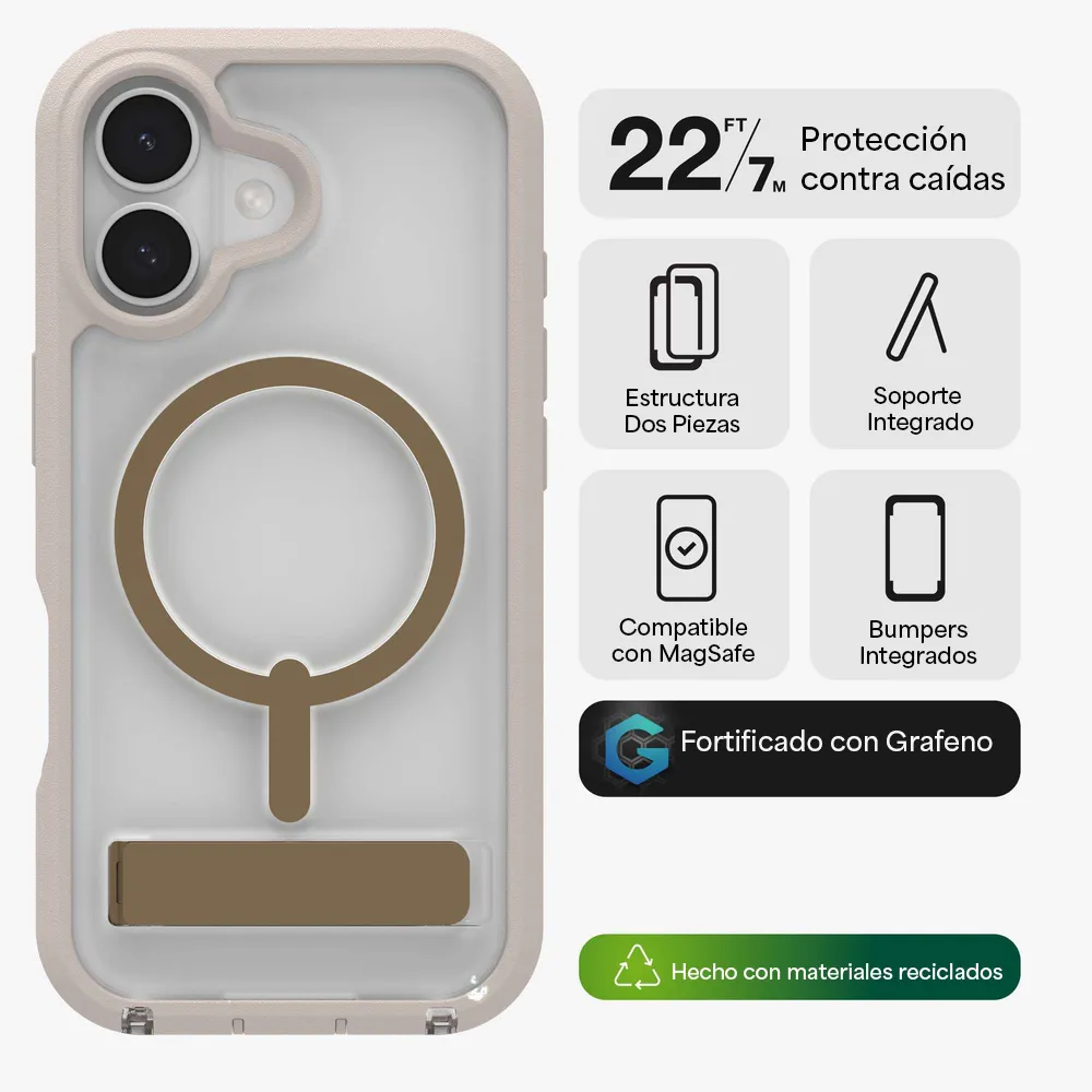 Case ZAGG Rainier con MagSafe KS para iPhone 17 - Arena - Image 2