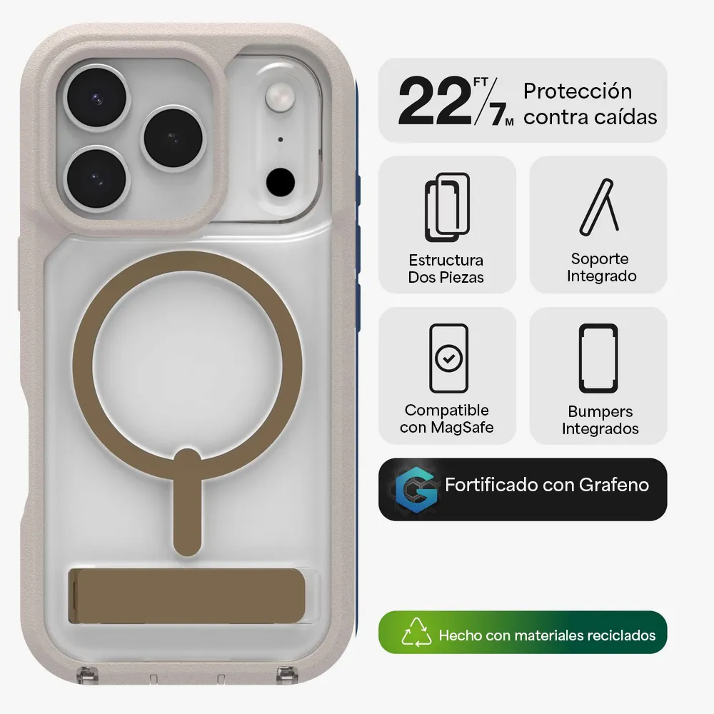 Case ZAGG Rainier con MagSafe KS para iPhone 17 Pro Max - Arena - Image 2