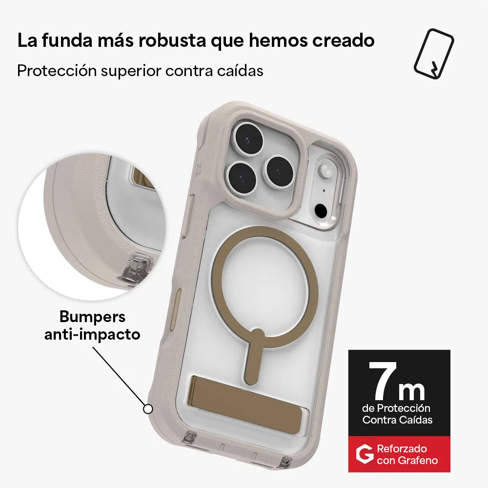 Case ZAGG Rainier con MagSafe KS para iPhone 17 Pro Max - Arena - Image 8