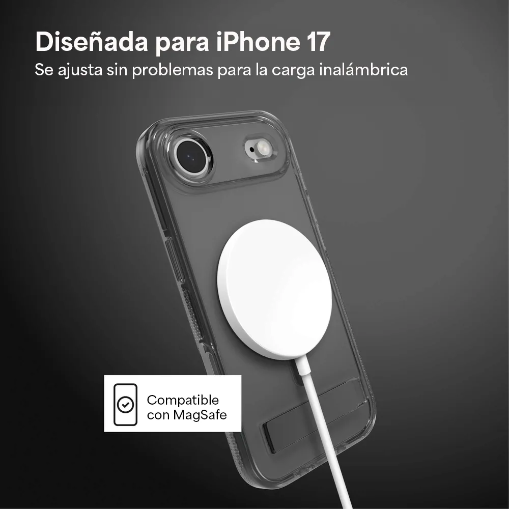 Case ZAGG Santa Cruz con MagSafe KS para iPhone 17 Air - Negro Medianoche - Image 4