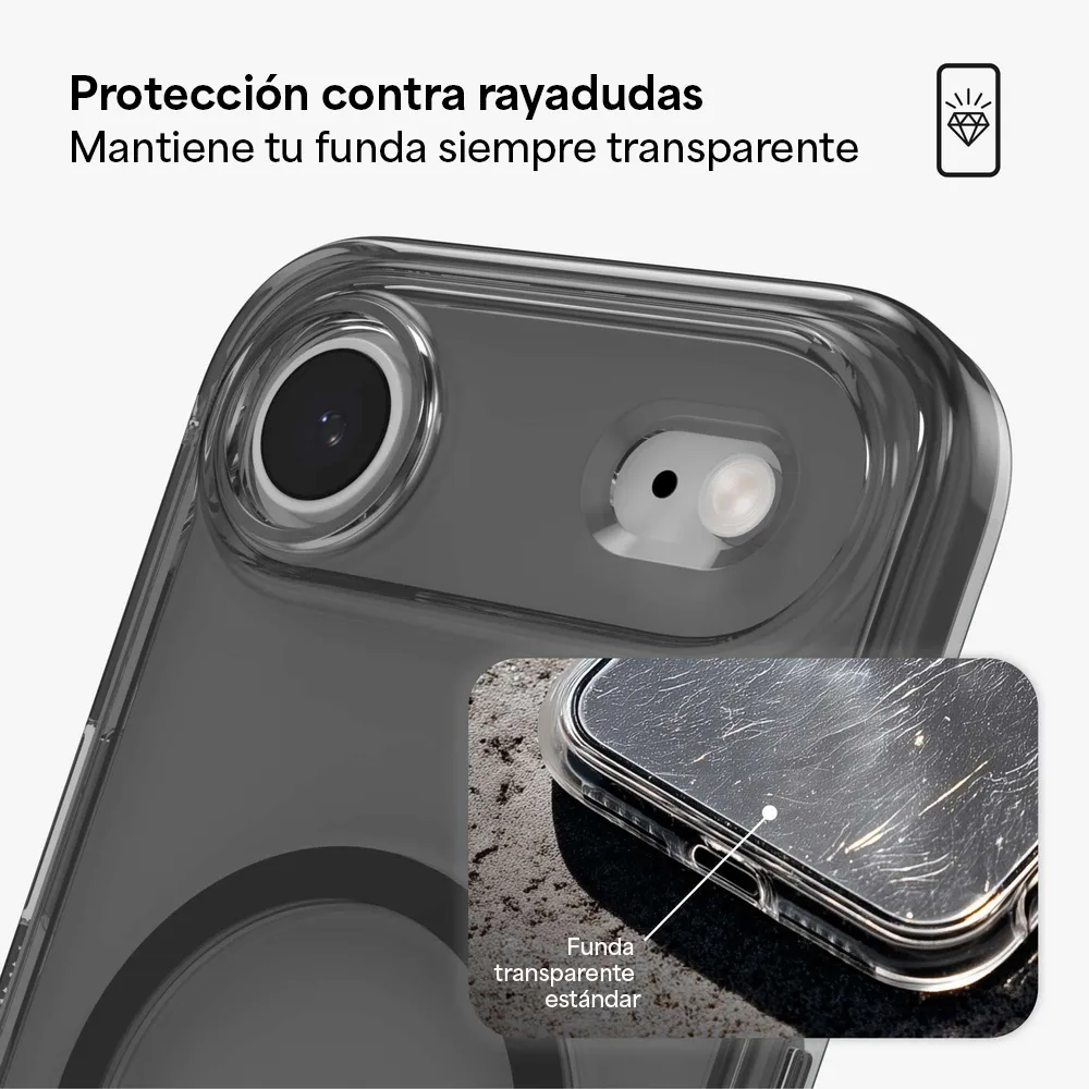 Case ZAGG Santa Cruz con MagSafe KS para iPhone 17 Air - Negro Medianoche - Image 9