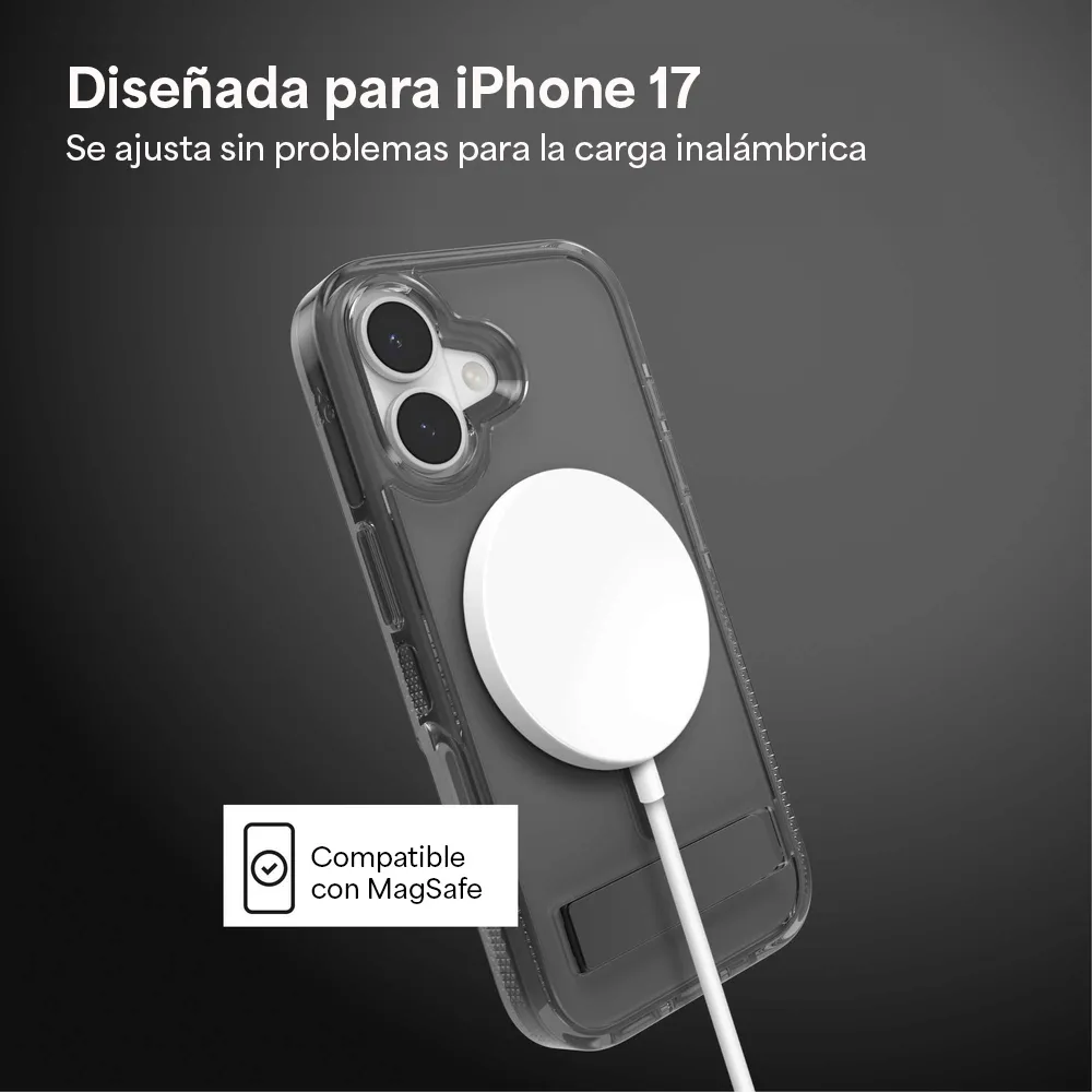Case ZAGG Santa Cruz con MagSafe KS para iPhone 17 - Negro - Image 3