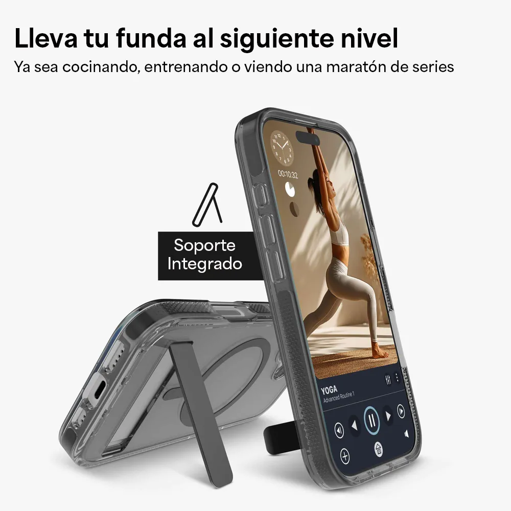 Case ZAGG Santa Cruz con MagSafe KS para iPhone Series 17 - Negro Medianoche - Image 7