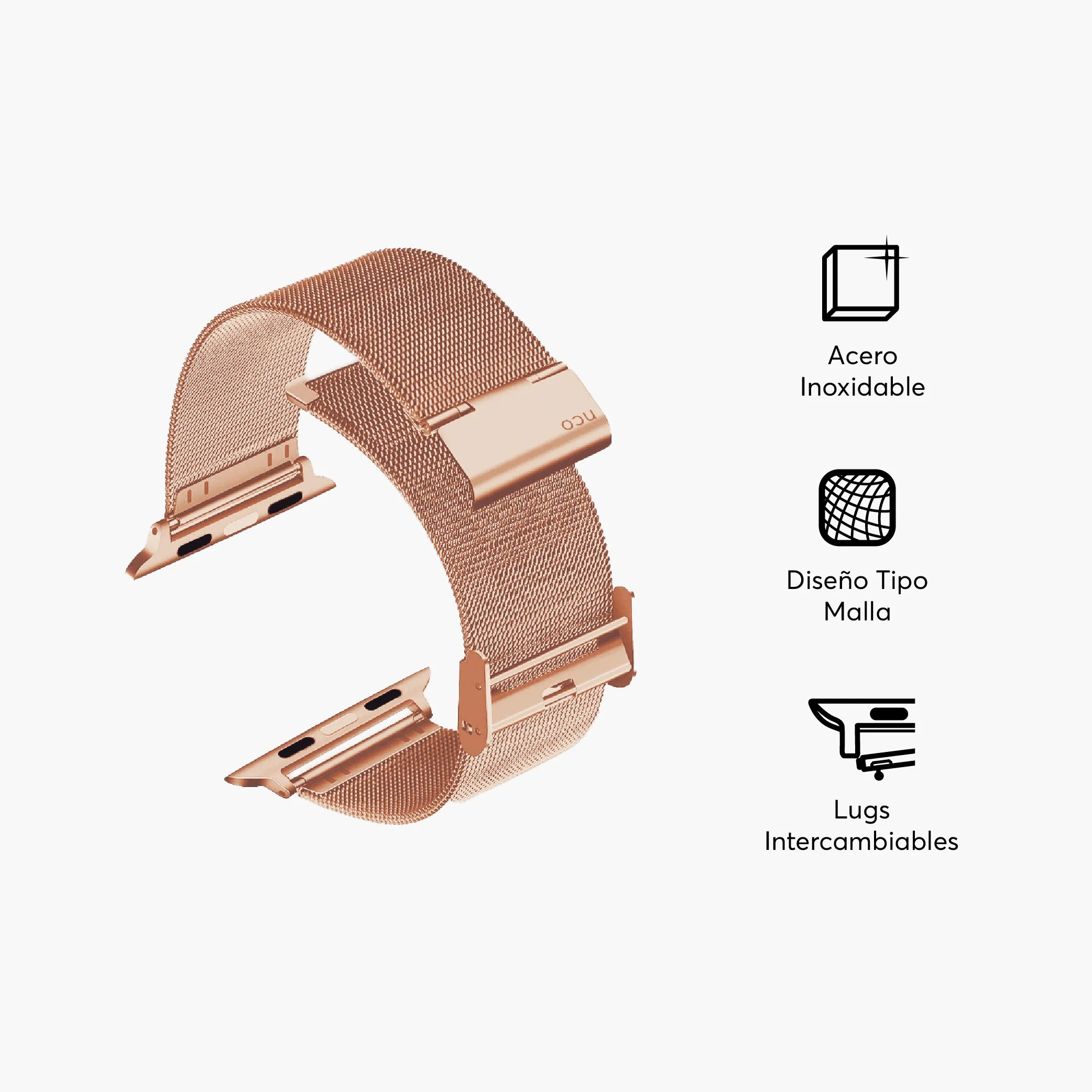 Correa de acero MeshLoop NCO para Apple Watch - Image 8