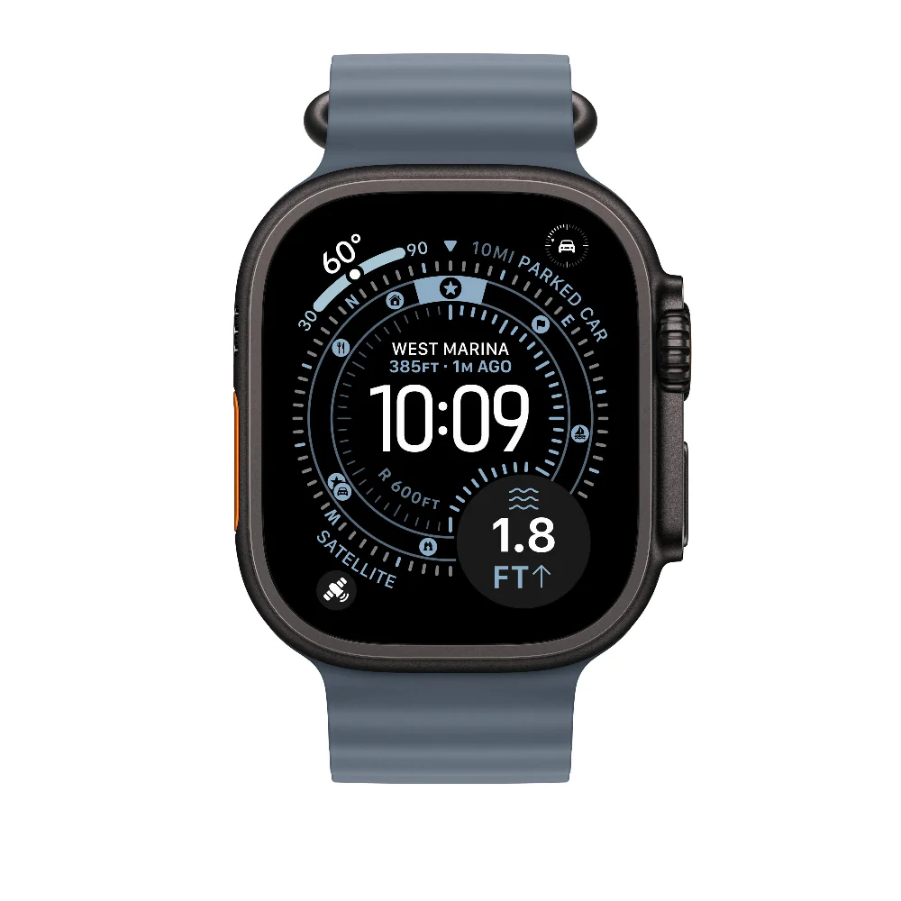 Extensión para correa Ocean azul ancla para caja de 49 mm – Acabado de titanio negro - Image 2