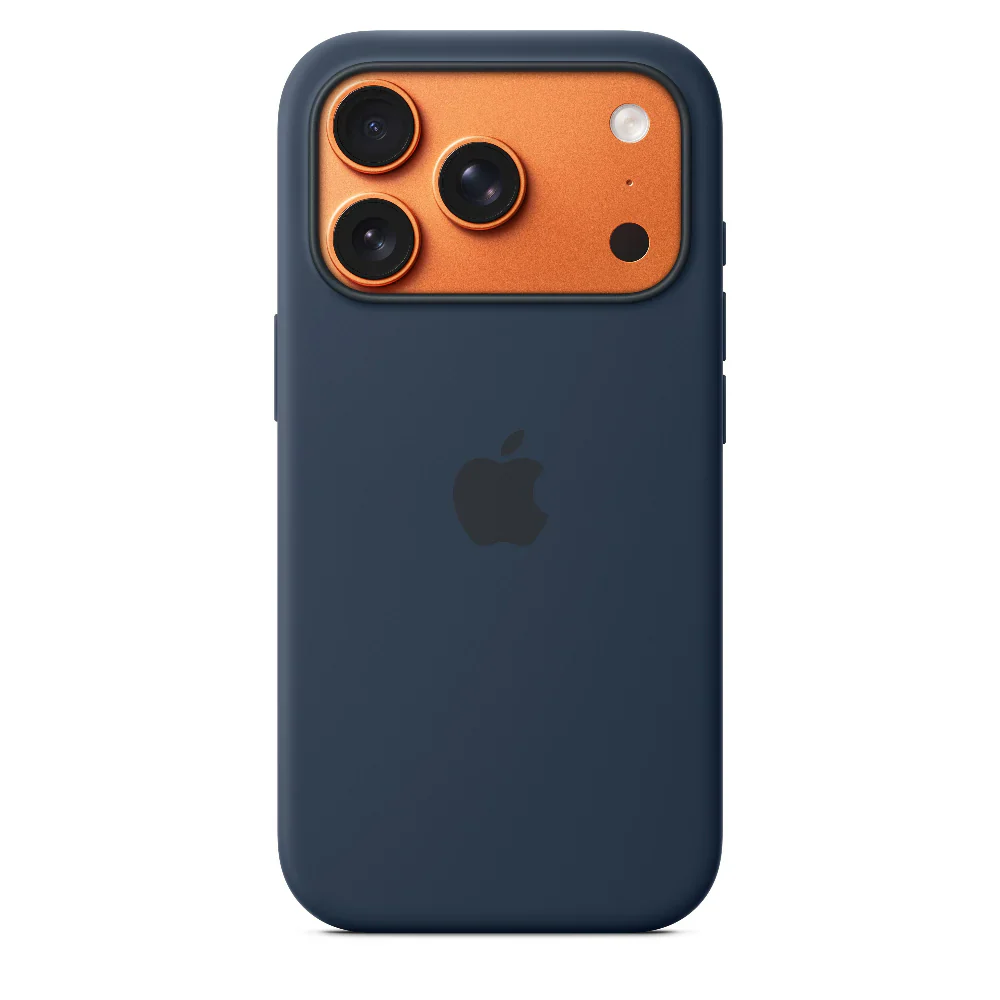 Funda de silicón con MagSafe para el iPhone 17 Pro – Color medianoche
