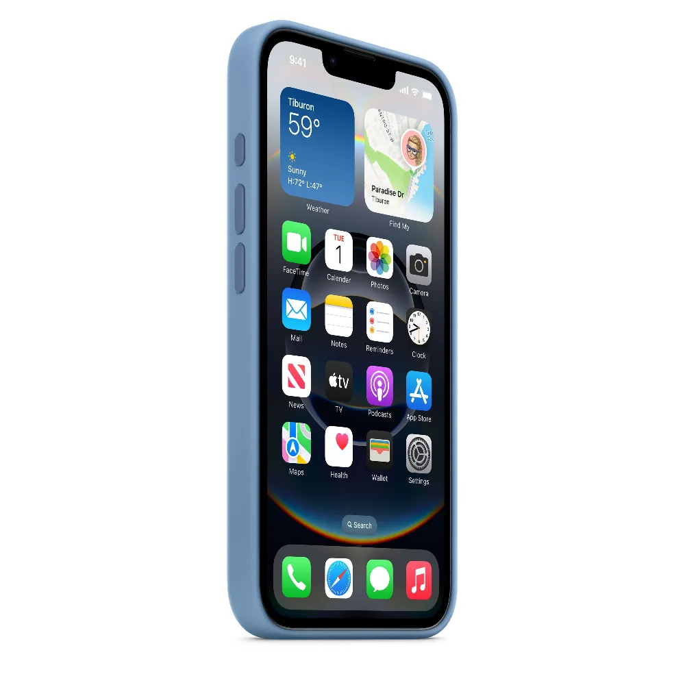 Funda de silicón para el iPhone 16e – Azul invierno - Image 3