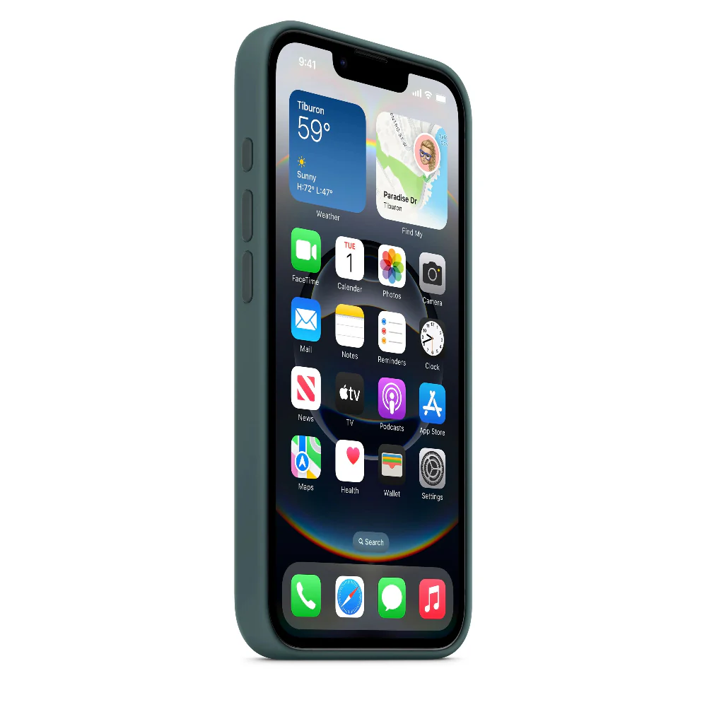 Funda de silicón para el iPhone 16e – Verde lago - Image 3