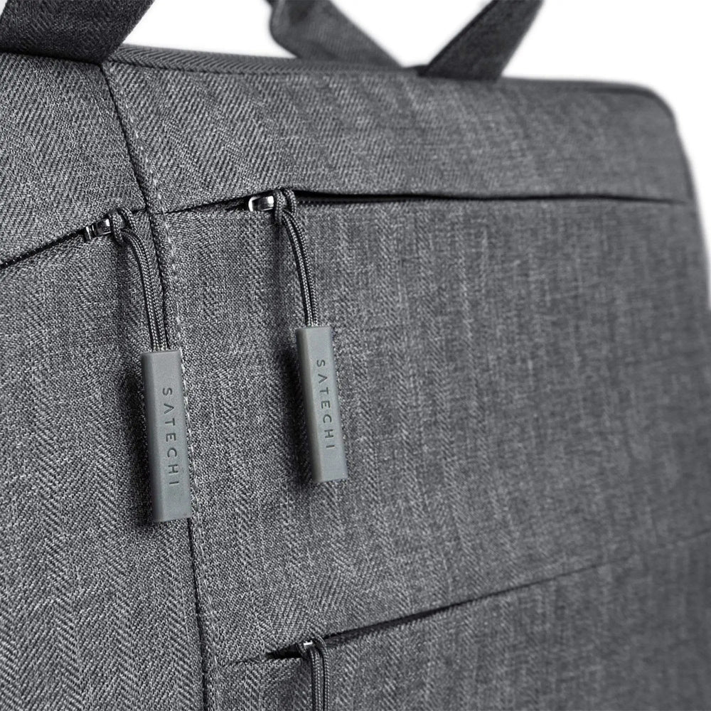 Funda impermeable Satechi para portátil 13" con bolsillos - Gris - Image 3