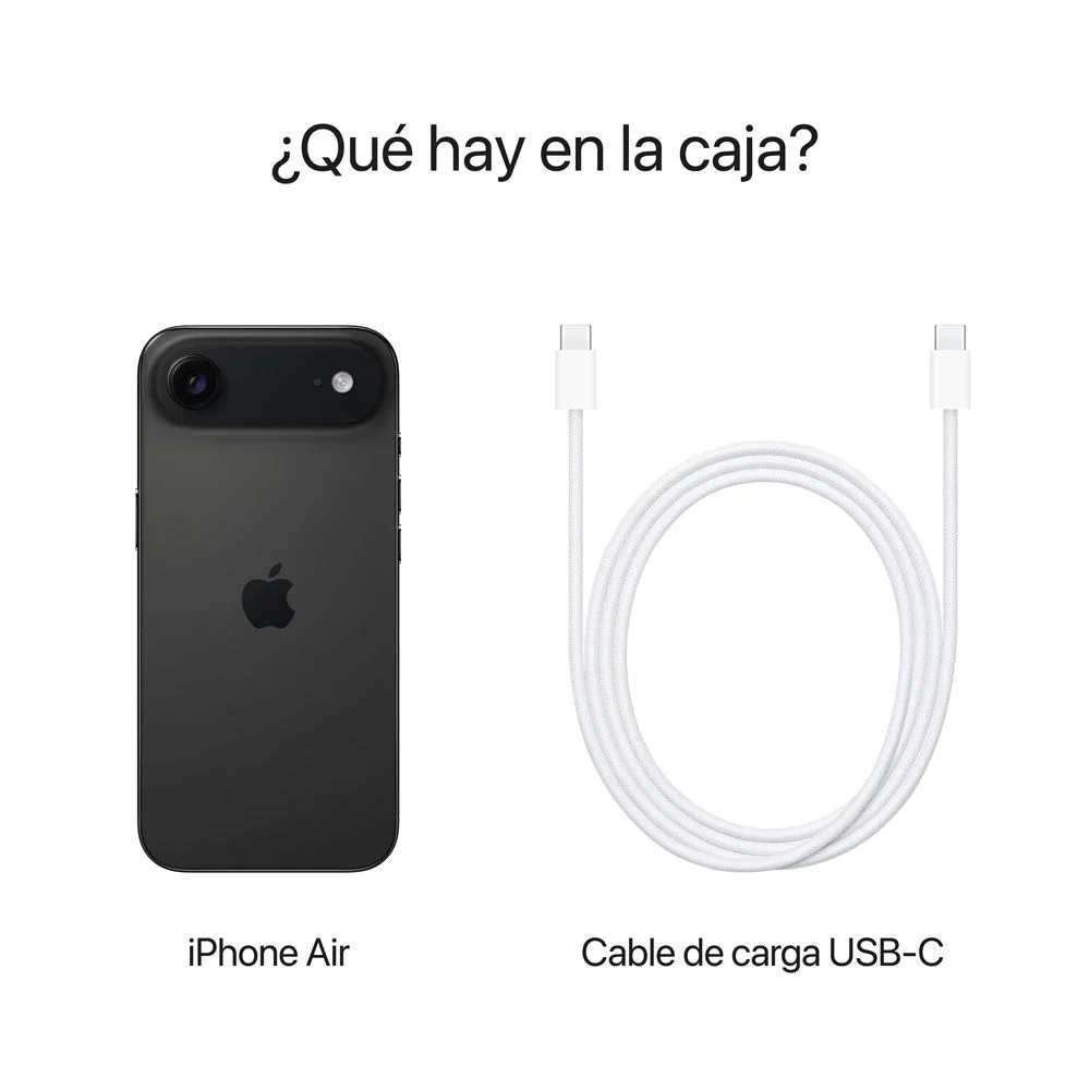 iPhone Air - 256GB - Negro Espacial + AirPods (4ta Gen) con Case de Carga USB-C + Case NCO - Transparente - Image 6