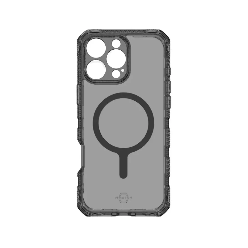 ItSkins Supreme R Clear con MagSafe para iPhone 16 Pro - Grafito y estampado en grafito - Image 4