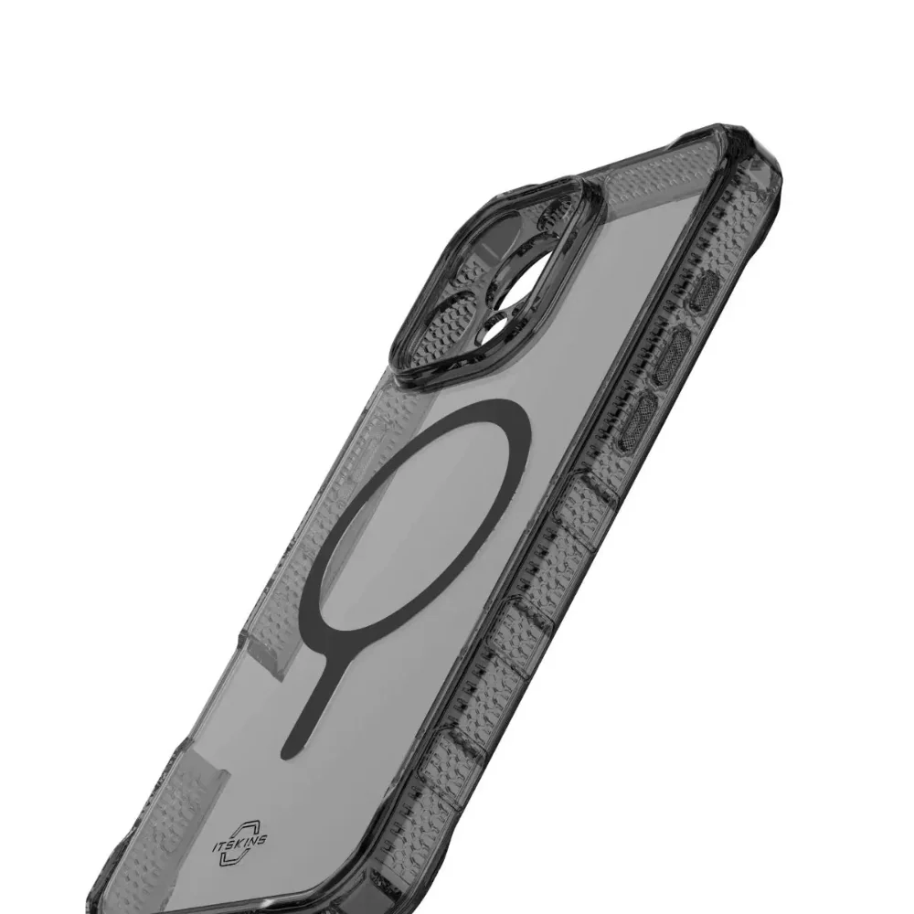 ItSkins Supreme R Clear con MagSafe para iPhone 16 Pro - Grafito y estampado en grafito - Image 6