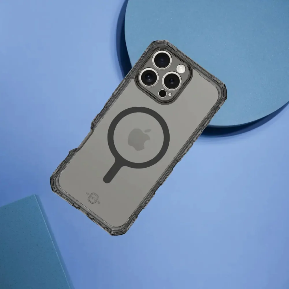 ItSkins Supreme R Clear con MagSafe para iPhone 16 Pro - Grafito y estampado en grafito - Image 7