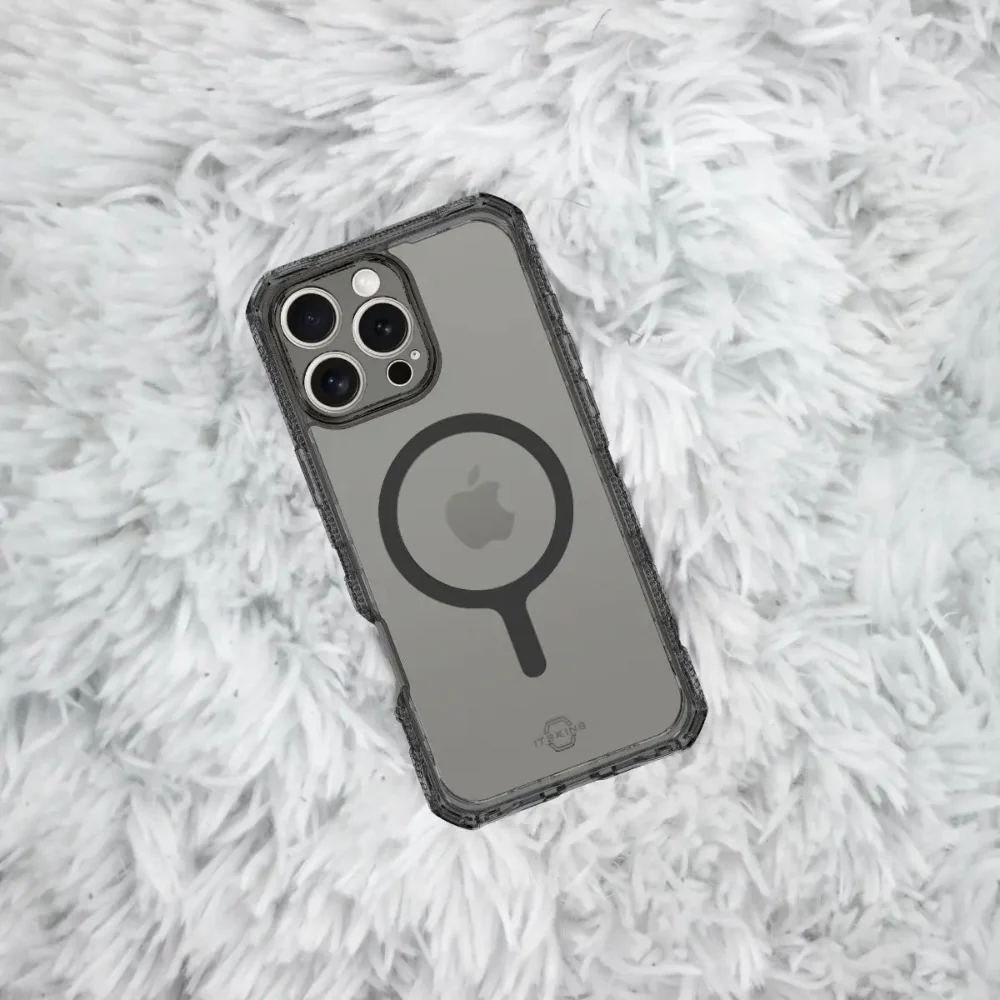 ItSkins Supreme R Clear con MagSafe para iPhone 16 Pro - Grafito y estampado en grafito - Image 8