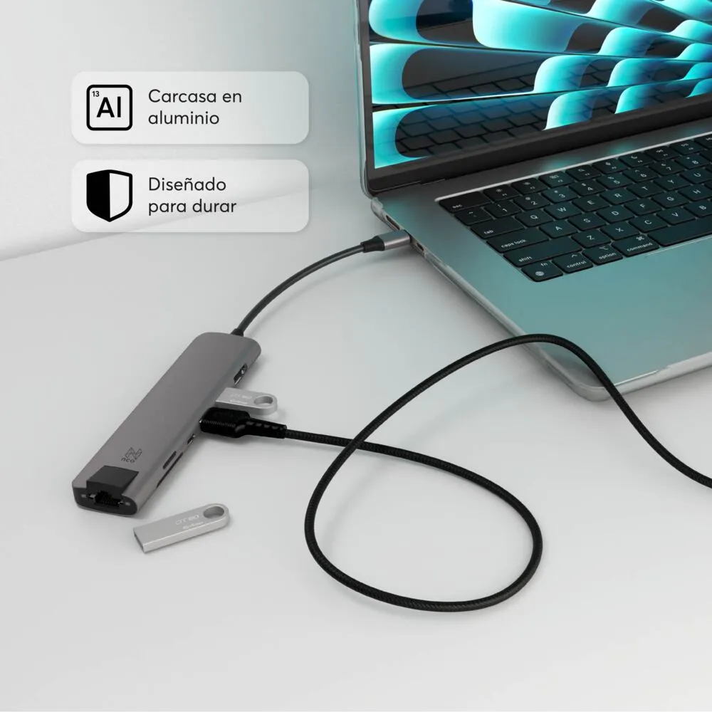 Multipuerto Ultra NCO para Hub USB-C - Gris Espacial - Image 3