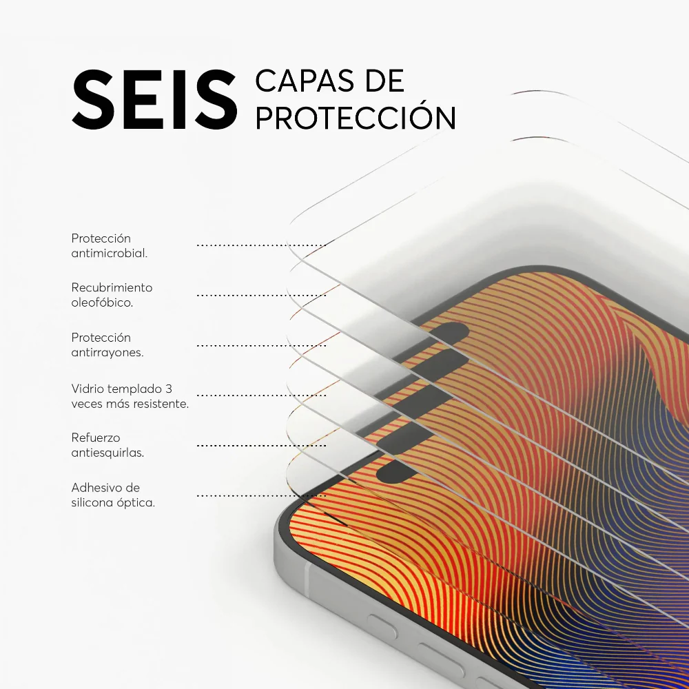 Protector de Pantalla NCO GlassGuard ion+ para iPhone 17 - Transparente - Image 6