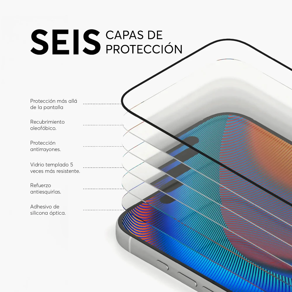 Protector de Pantalla NCO GlassGuard ShockProof para iPhone 17 Pro - Transparente - Image 4
