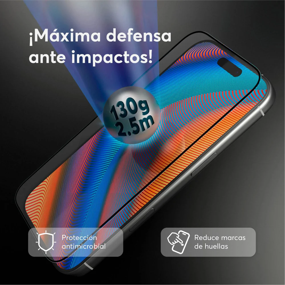 Protector de Pantalla NCO GlassGuard ShockProof para iPhone 17 Pro - Transparente - Image 5