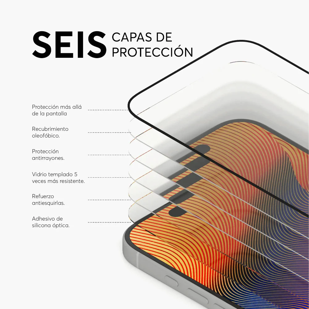 Protector de Pantalla NCO GlassGuard ShockProof para iPhone 17 - Transparente - Image 4