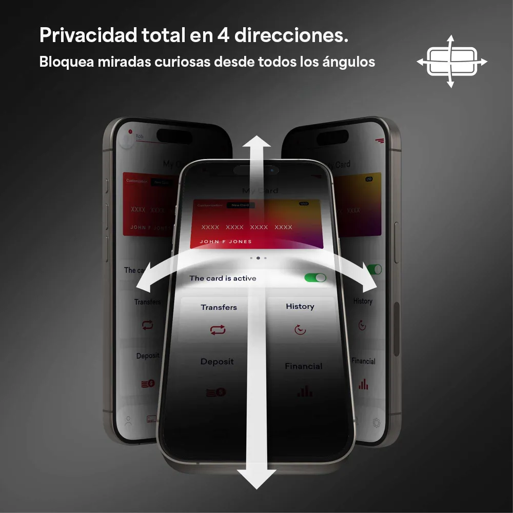 Protector de Pantalla Zagg Glass XTR Privacidad para iPhone 17 Air - Transparente - Image 3