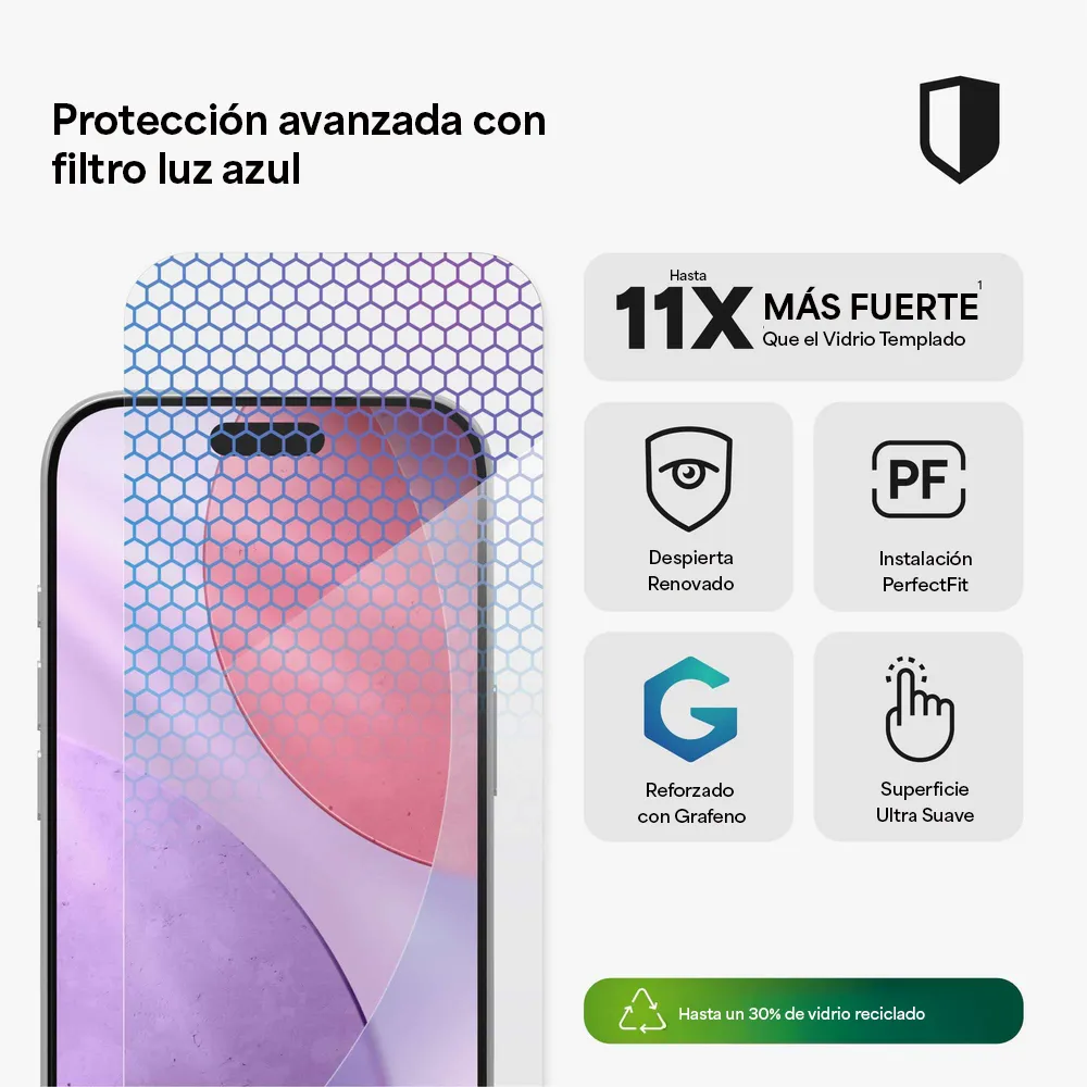 Protector de Pantalla Zagg Glass XTR5 para iPhone Series 17 - Transparente - Image 2