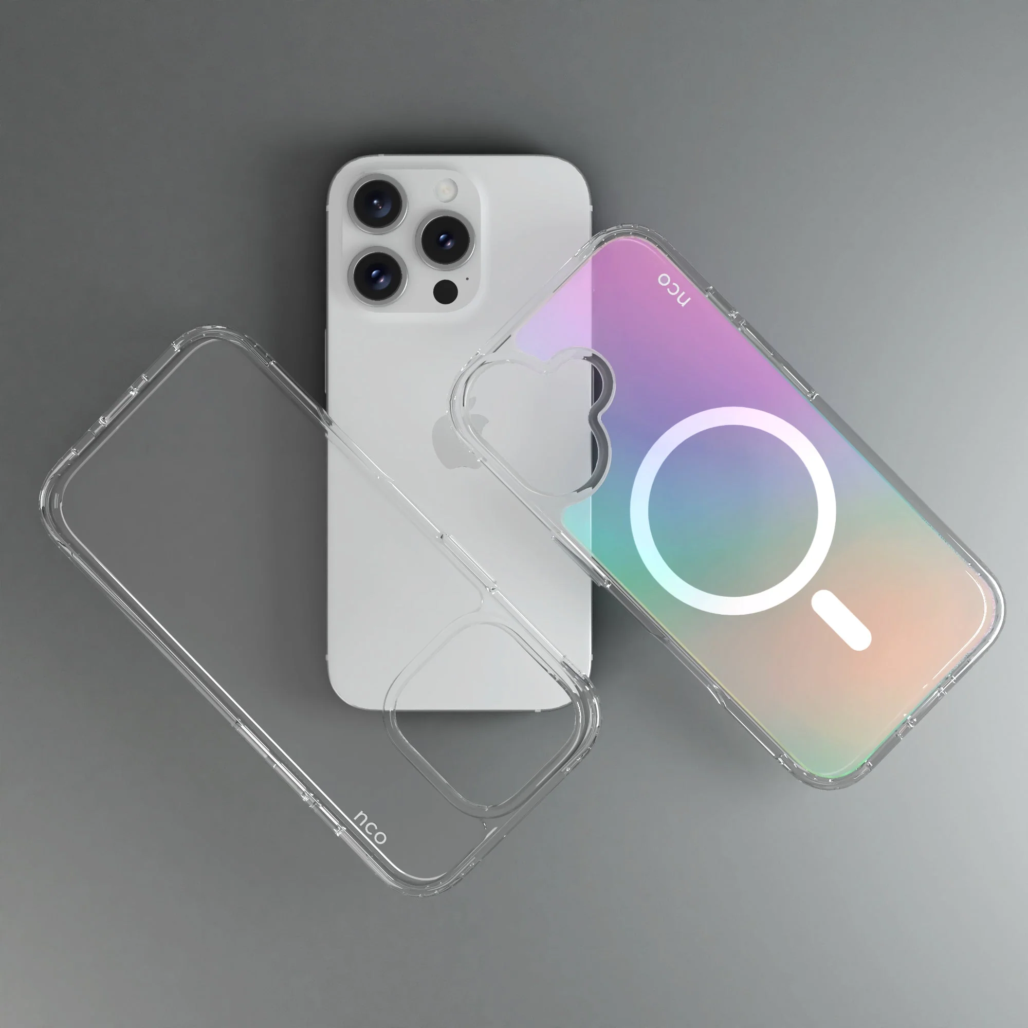 SafeCase Clear Rainbow NCO con MagSafe para iPhone 16 series - Image 17