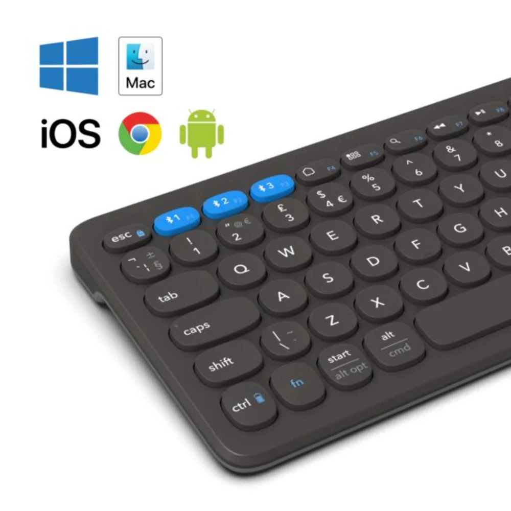 Teclado de Escritorio ZAGG de 12 de carga inalámbrica - Negro - Image 5