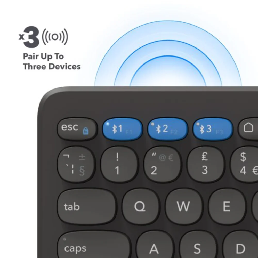 Teclado de Escritorio ZAGG de 12 de carga inalámbrica - Negro - Image 7
